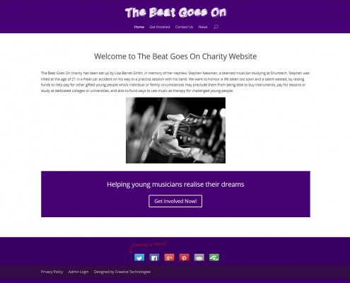 The Beat Goes On Charity Website